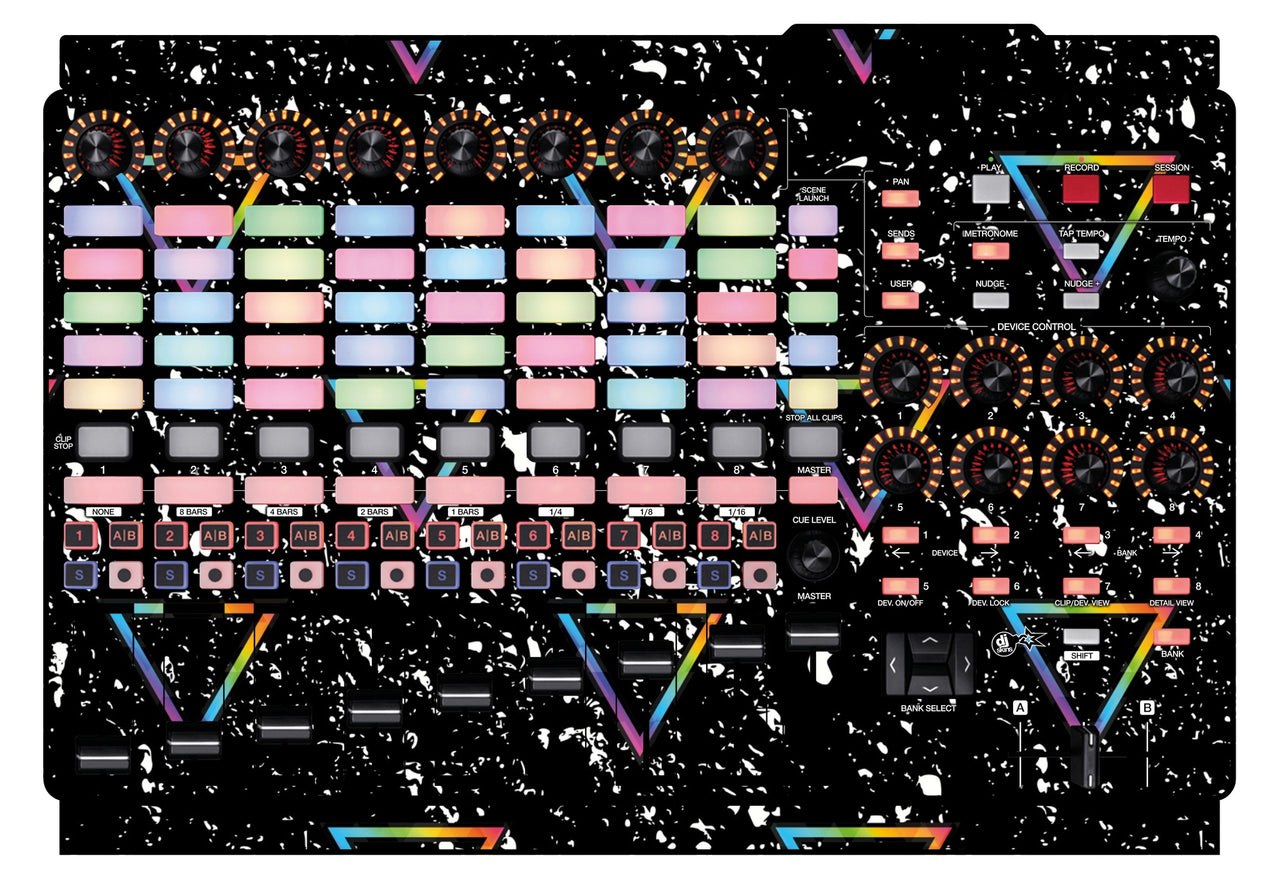 Akai Pro APC 40 MK2 Skin Minimal Rainbow