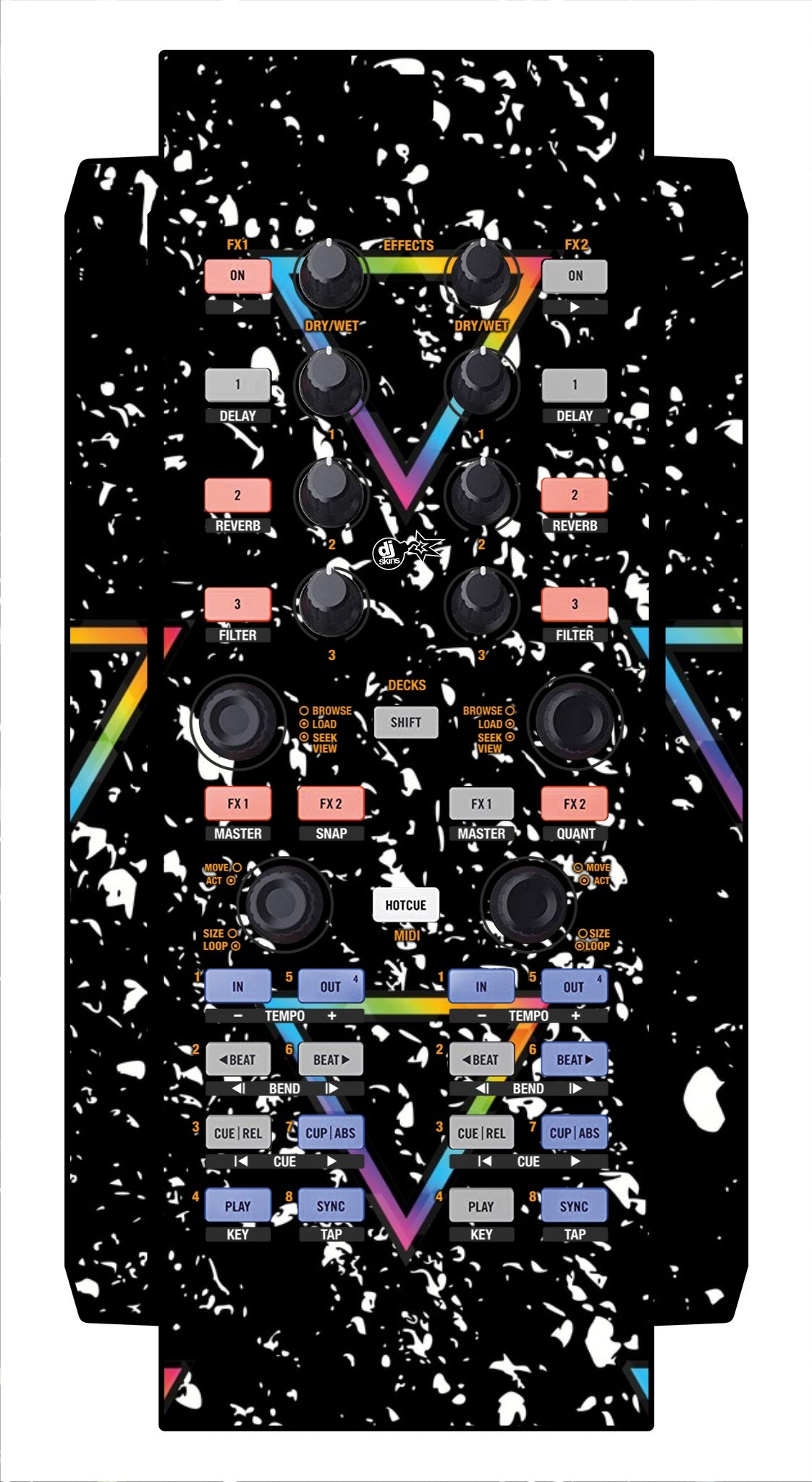 Native Instruments X1 Skin Minimal Rainbow