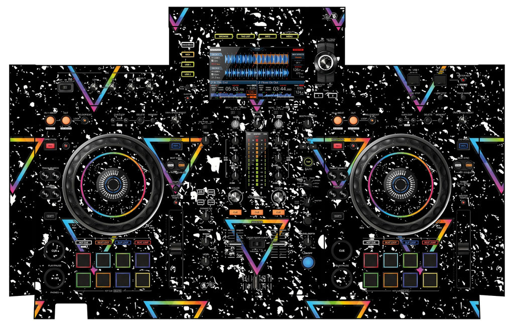 Pioneer DJ XDJ RX 2 Skin Minimal Rainbow