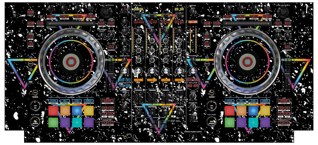 Pioneer DJ DDJ SZ Skin Minimal Rainbow