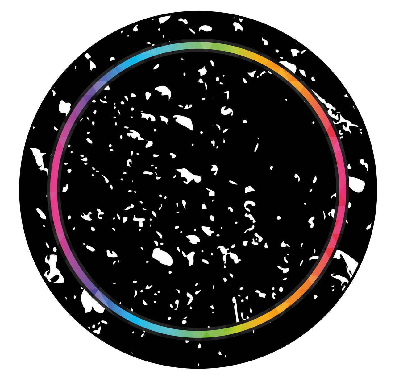 Universal Slipmat 12 Inch Skin Minimal Rainbow