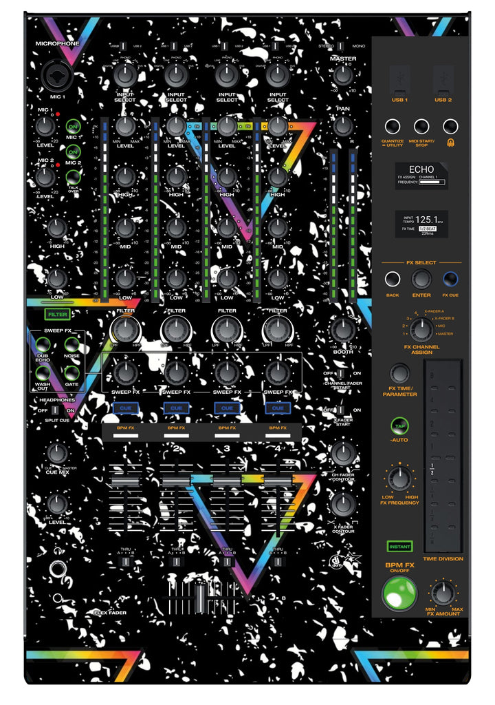 Denon DJ X 1850 Skin Minimal Rainbow