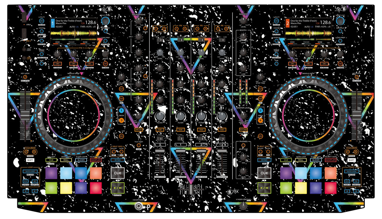 Denon DJ MCX 8000 Skin Minimal Rainbow