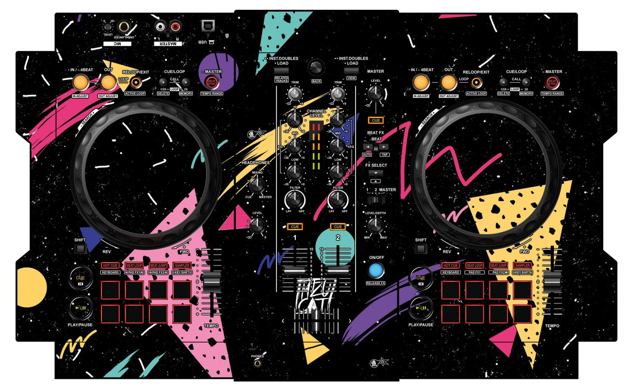 Pioneer DJ DDJ 400 Skin Mizucat Black