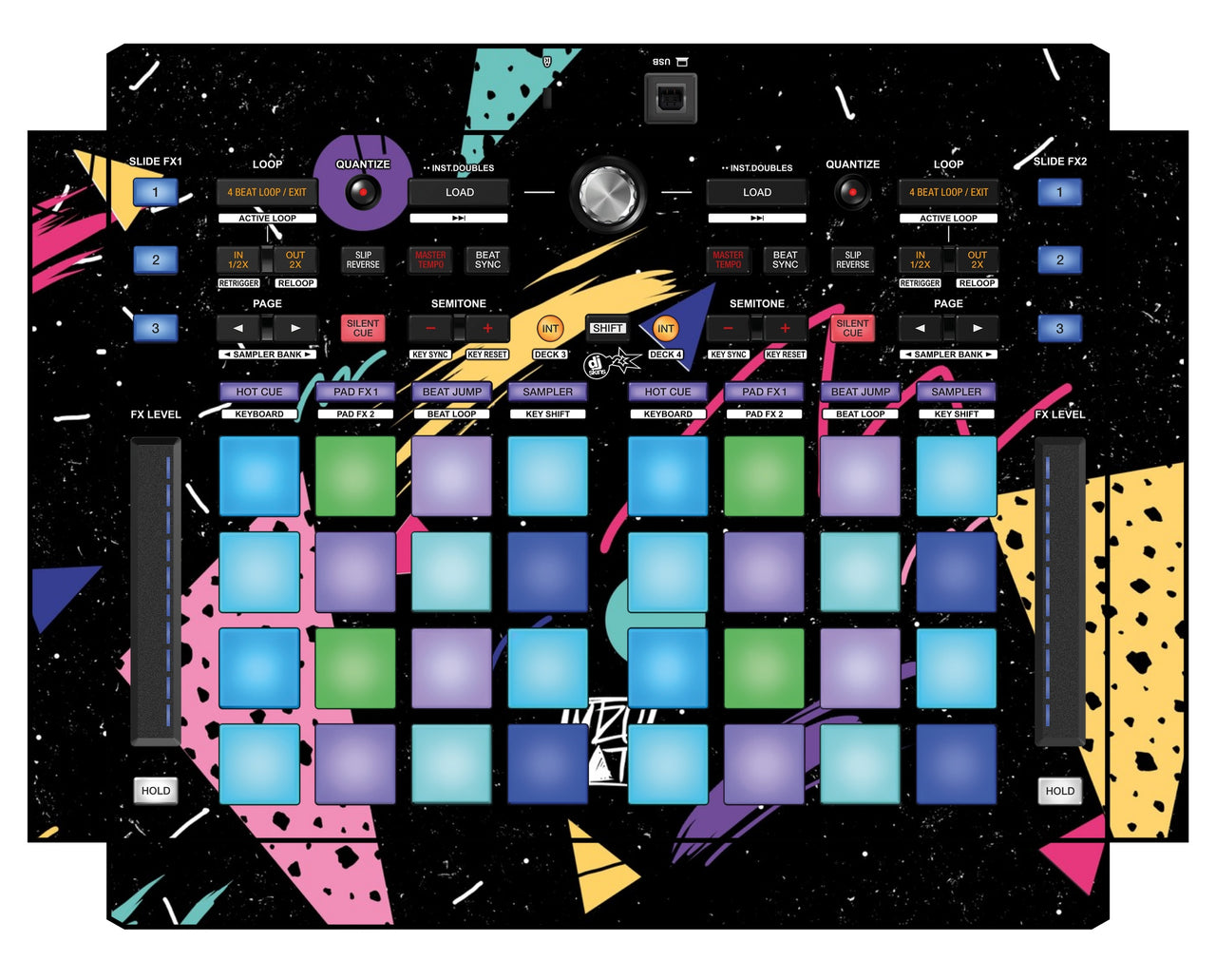 Pioneer DJ DDJ XP 1 Skin Mizucat Black
