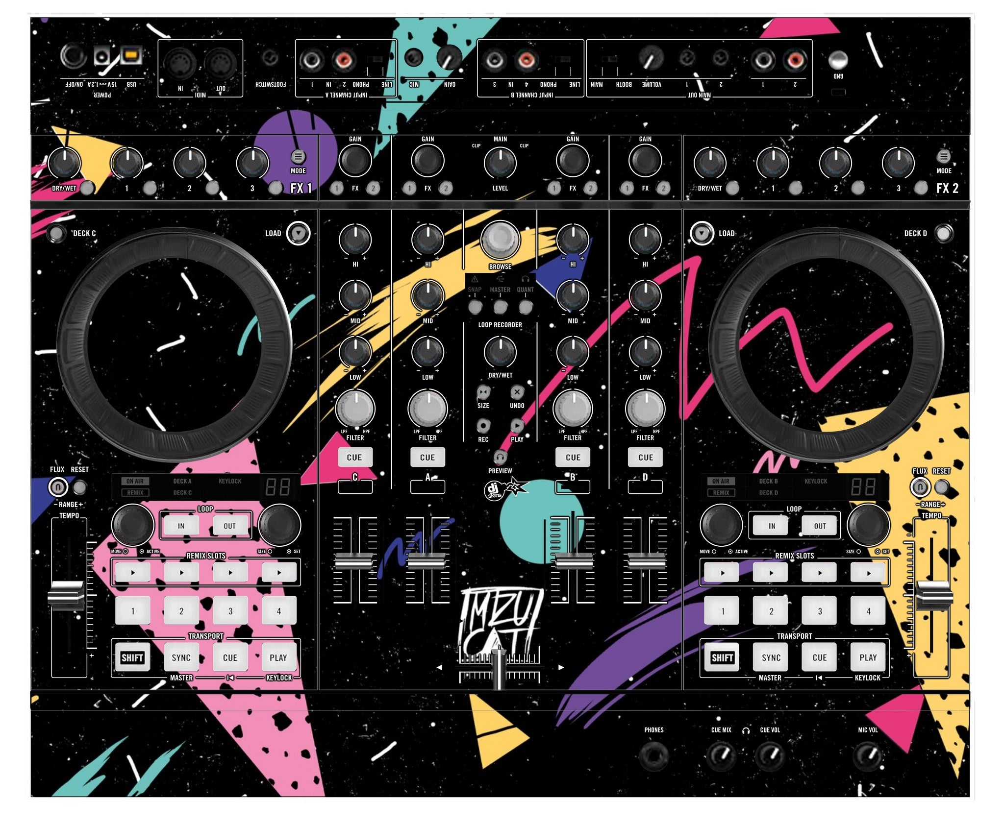 Native Instruments S4 MK2 Skin Mizucat Black