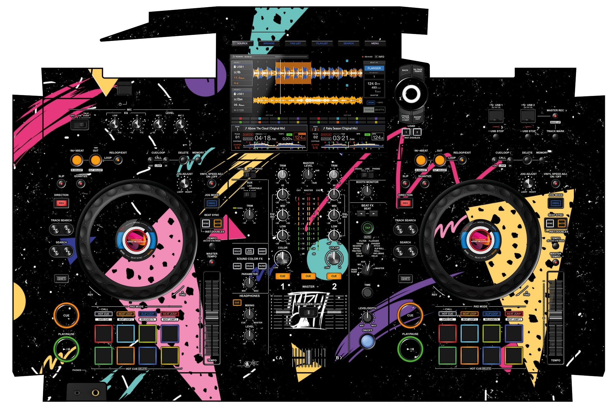 junksta Pioneer DJ DJM-S3 スキンカスタム仕様 Skin DJM-S3 - Doto Design