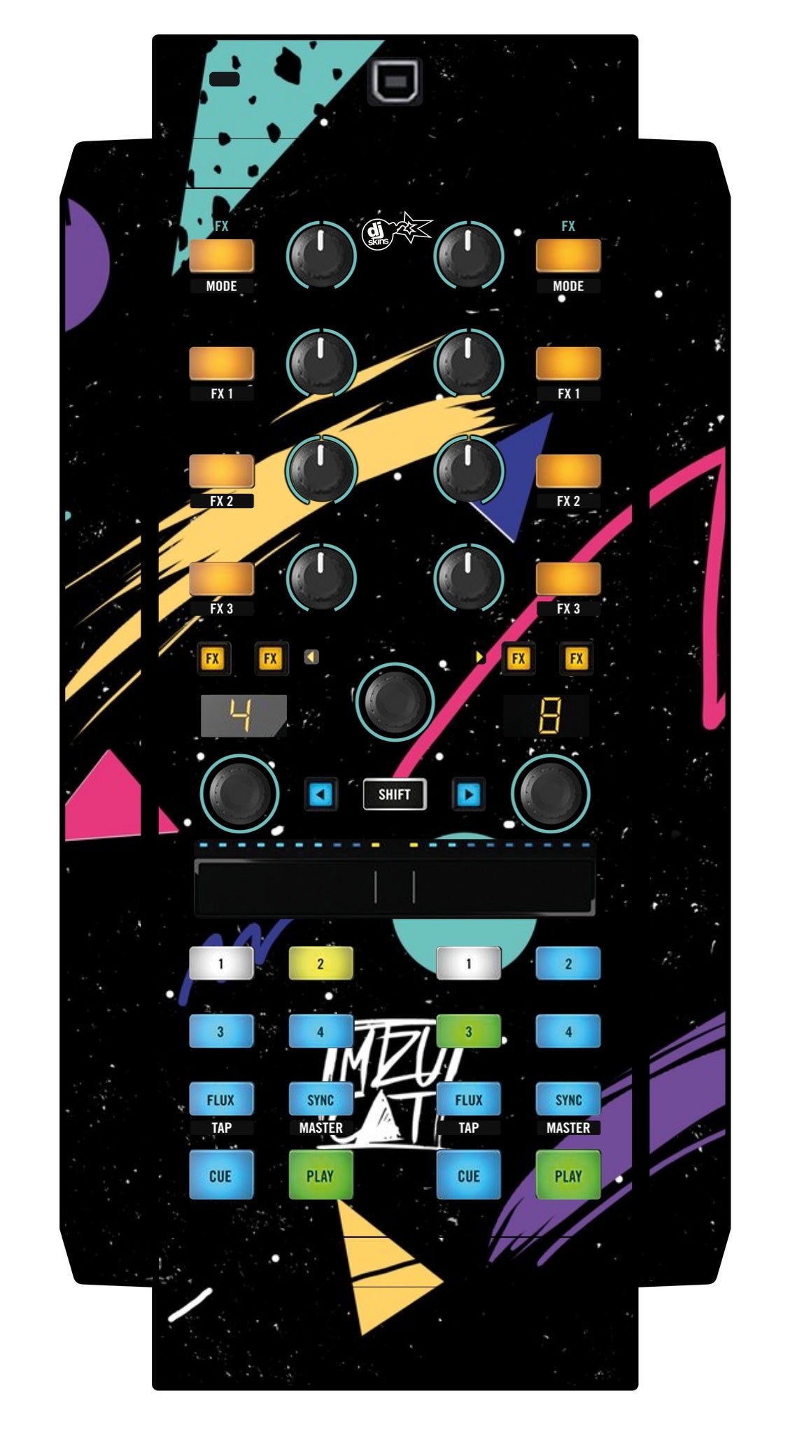 Native Instruments X1 MK2 Skin Mizucat Black