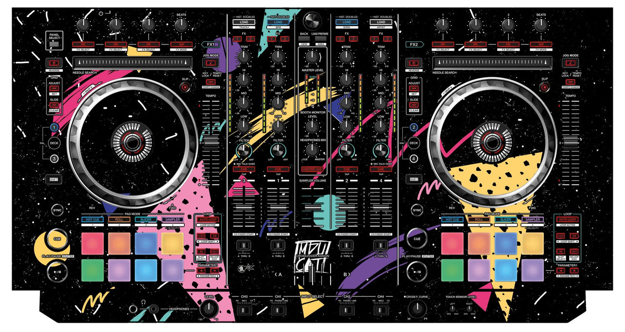 Pioneer DJ DDJ SX Skin Mizucat Black