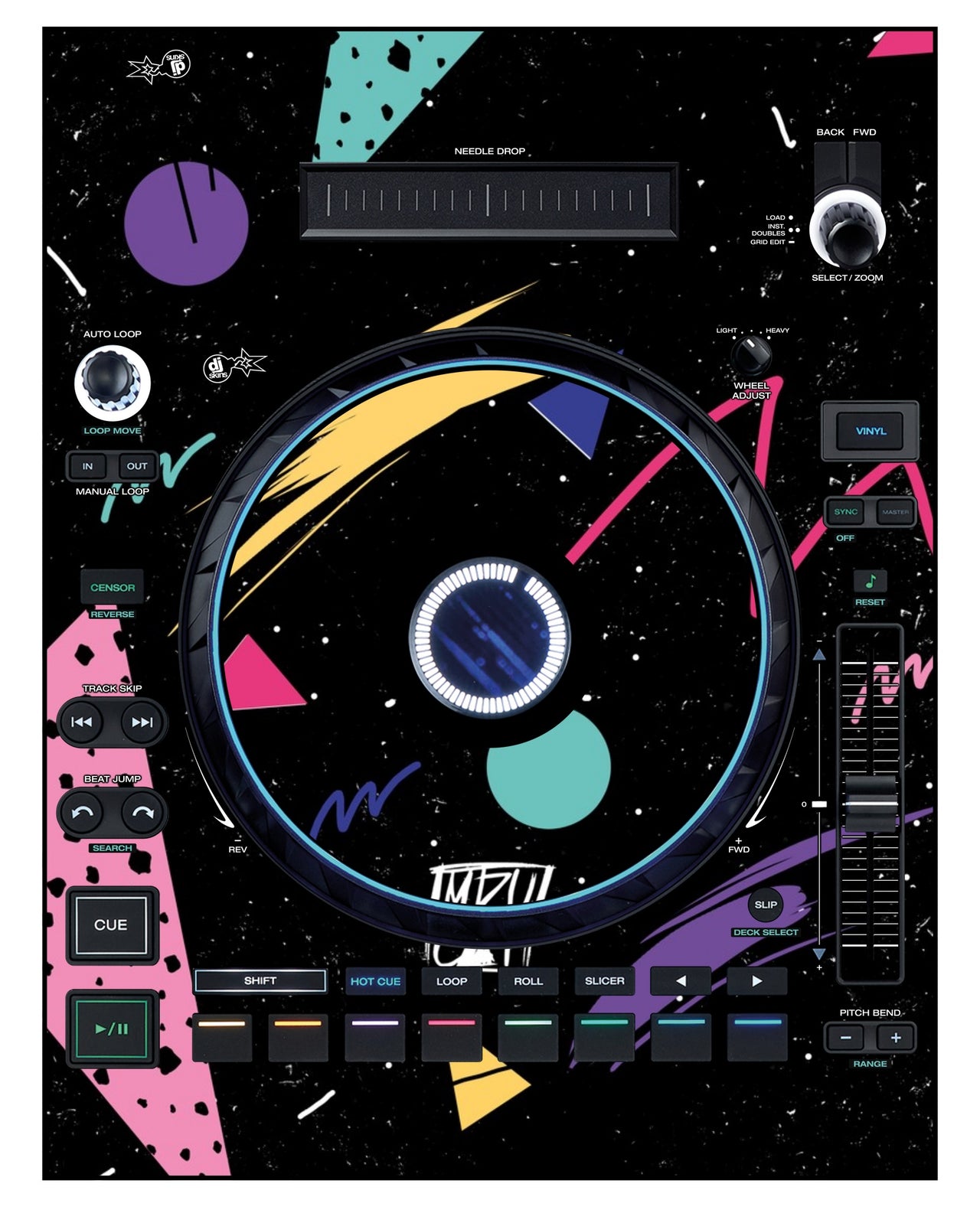 Denon DJ LC 6000 Skin Mizucat Black