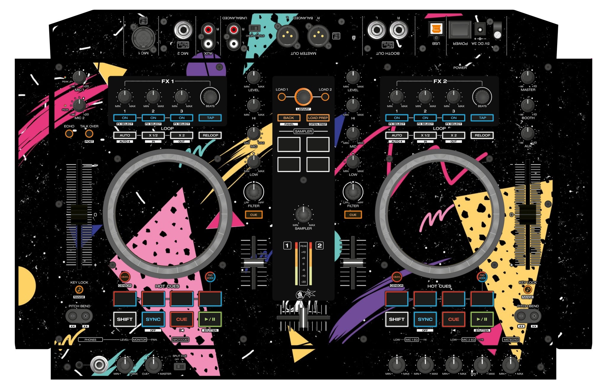 Denon DJ MC 4000 Skin Mizucat Black