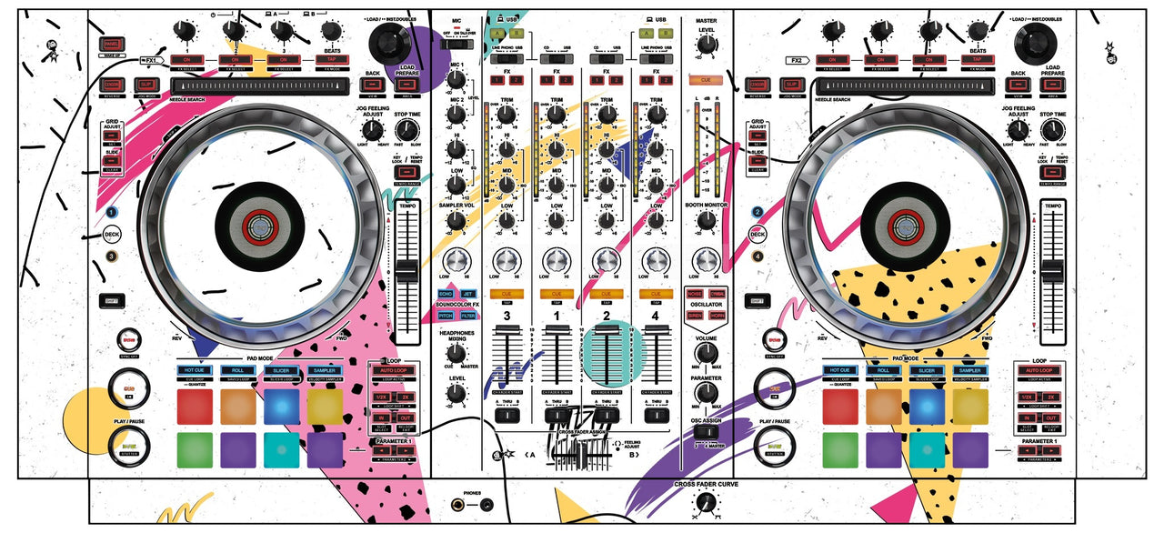 Pioneer DJ DDJ SZ Skin Mizucat White