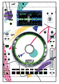 Denon DJ SC 5000 Skin Mizucat White