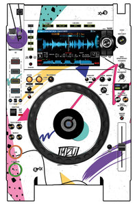 Pioneer DJ CDJ 2000 NEXUS 2 Skin Mizucat White