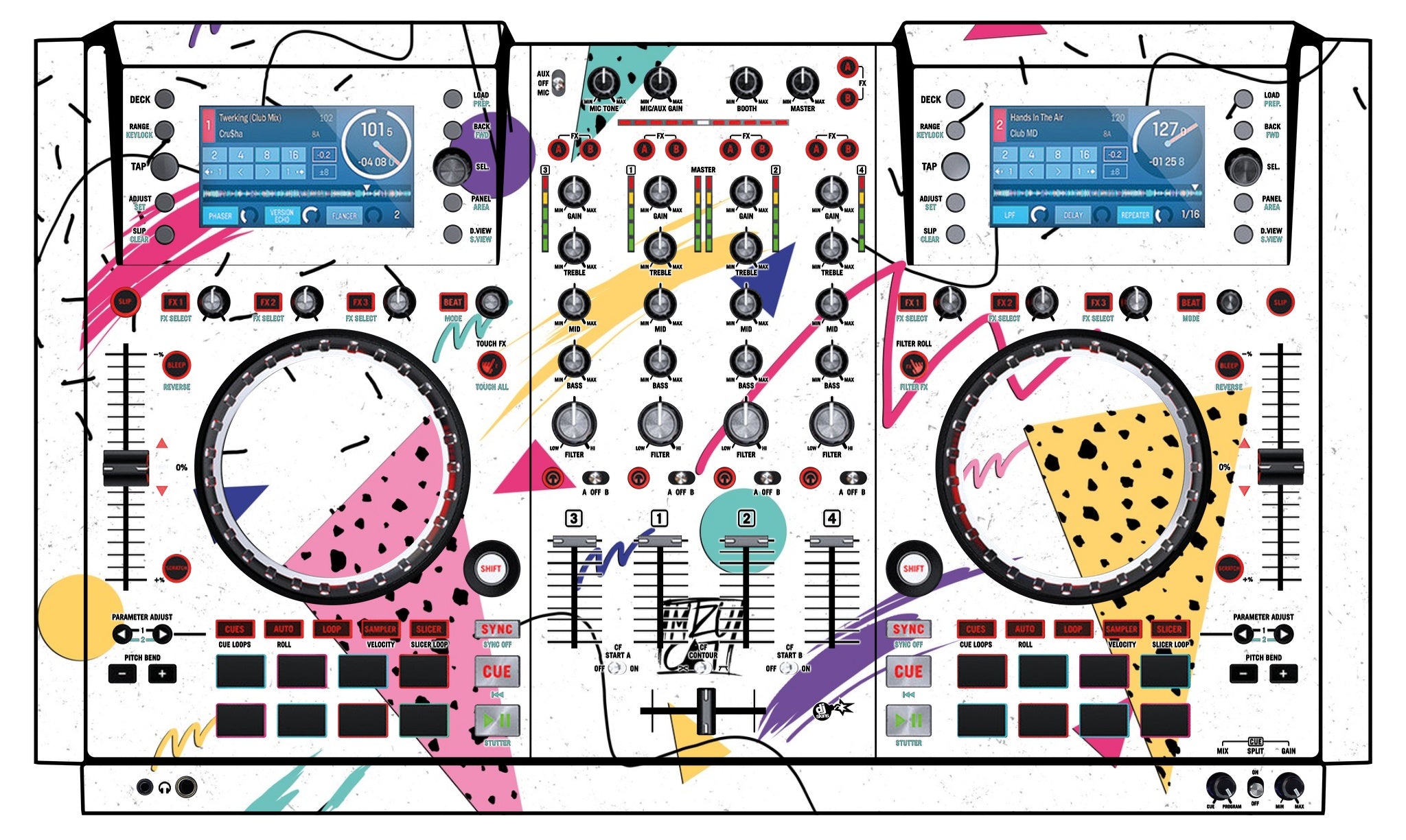 Numark NV Skin Mizucat White