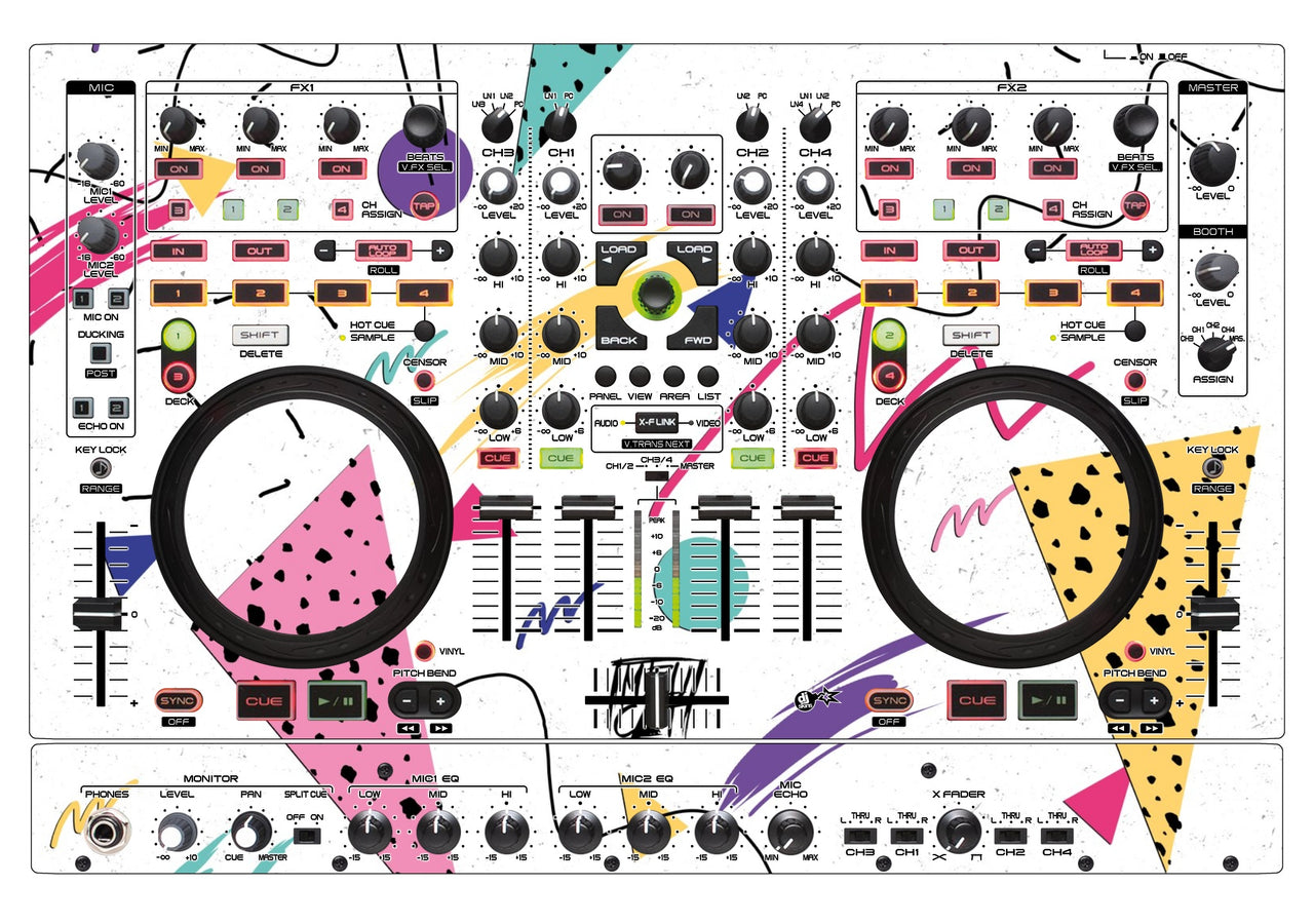 Denon DJ MC 6000 MK2 Skin Mizucat White
