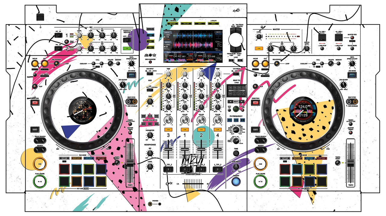 Pioneer DJ XDJ XZ Skin Mizucat White