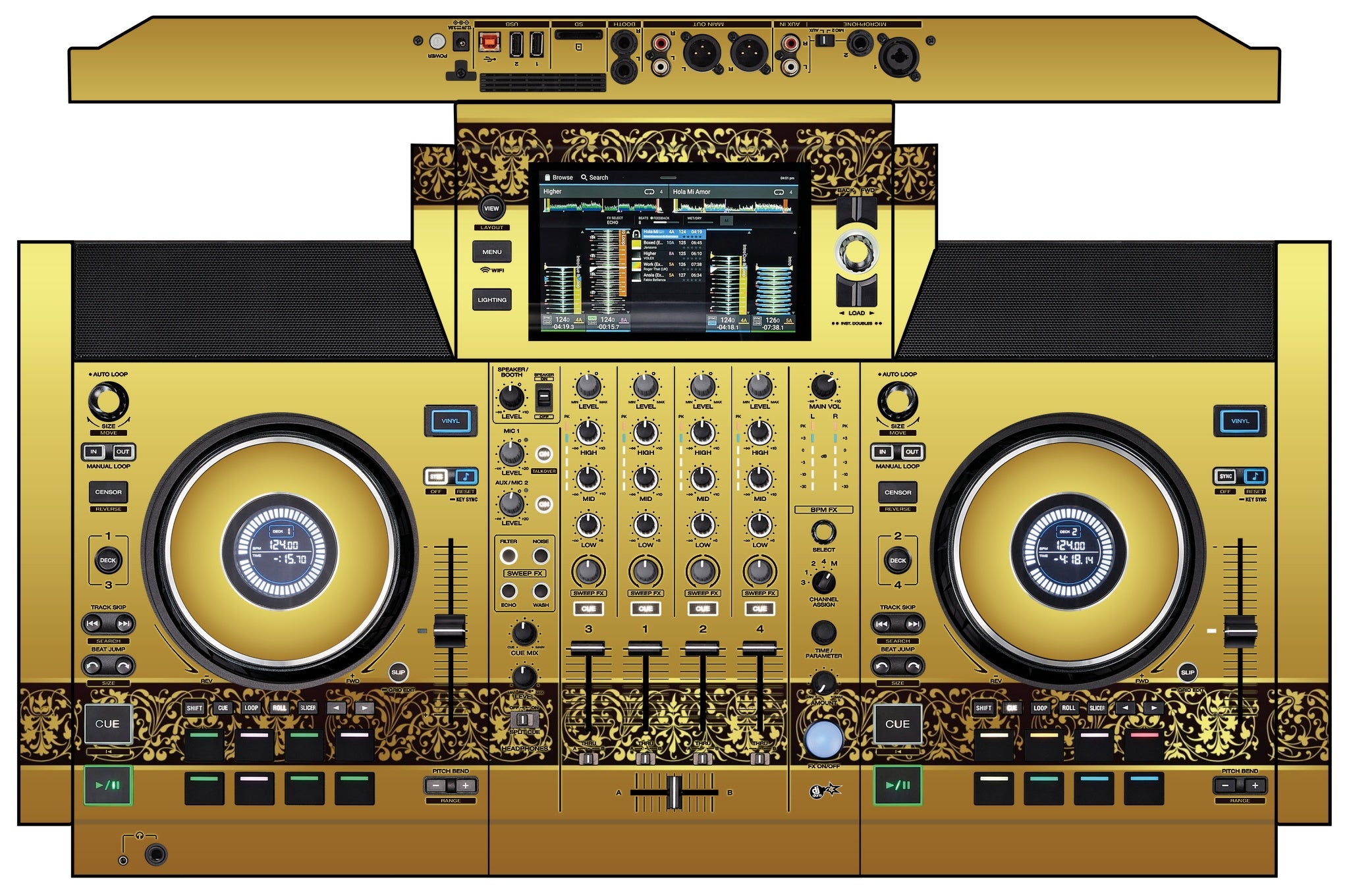 Denon DJ SC Live 4 Skin Monarchy