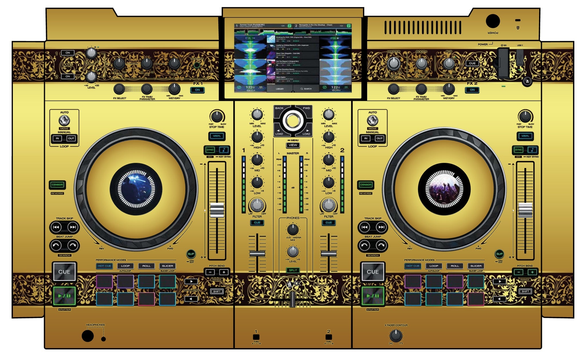 Denon DJ PRIME 2 Skin Monarchy