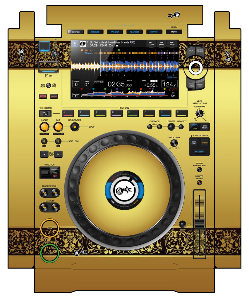 Pioneer DJ CDJ 3000 incl. SIDES Skin Monarchy