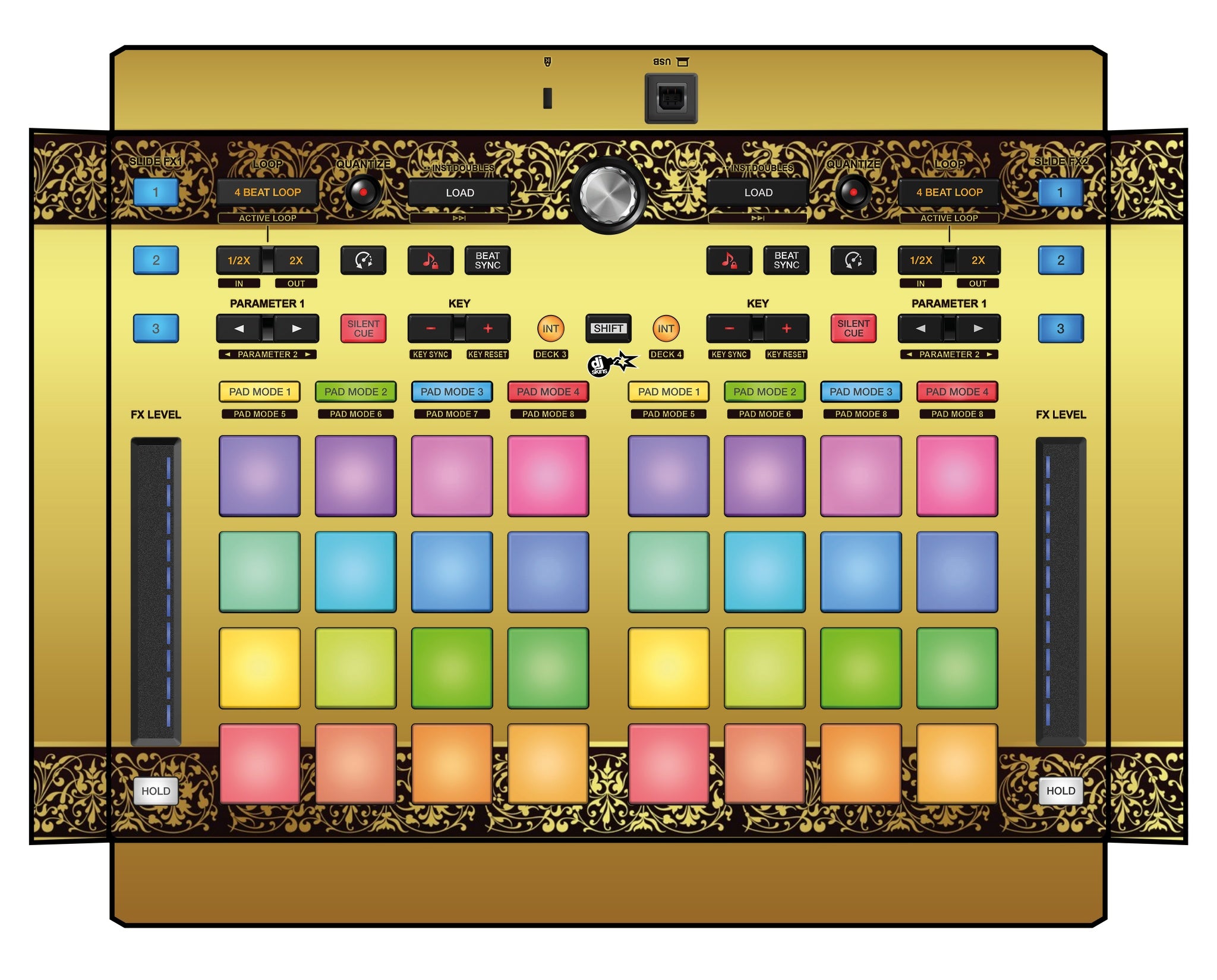 Pioneer DJ DDJ XP 2 Skin Monarchy