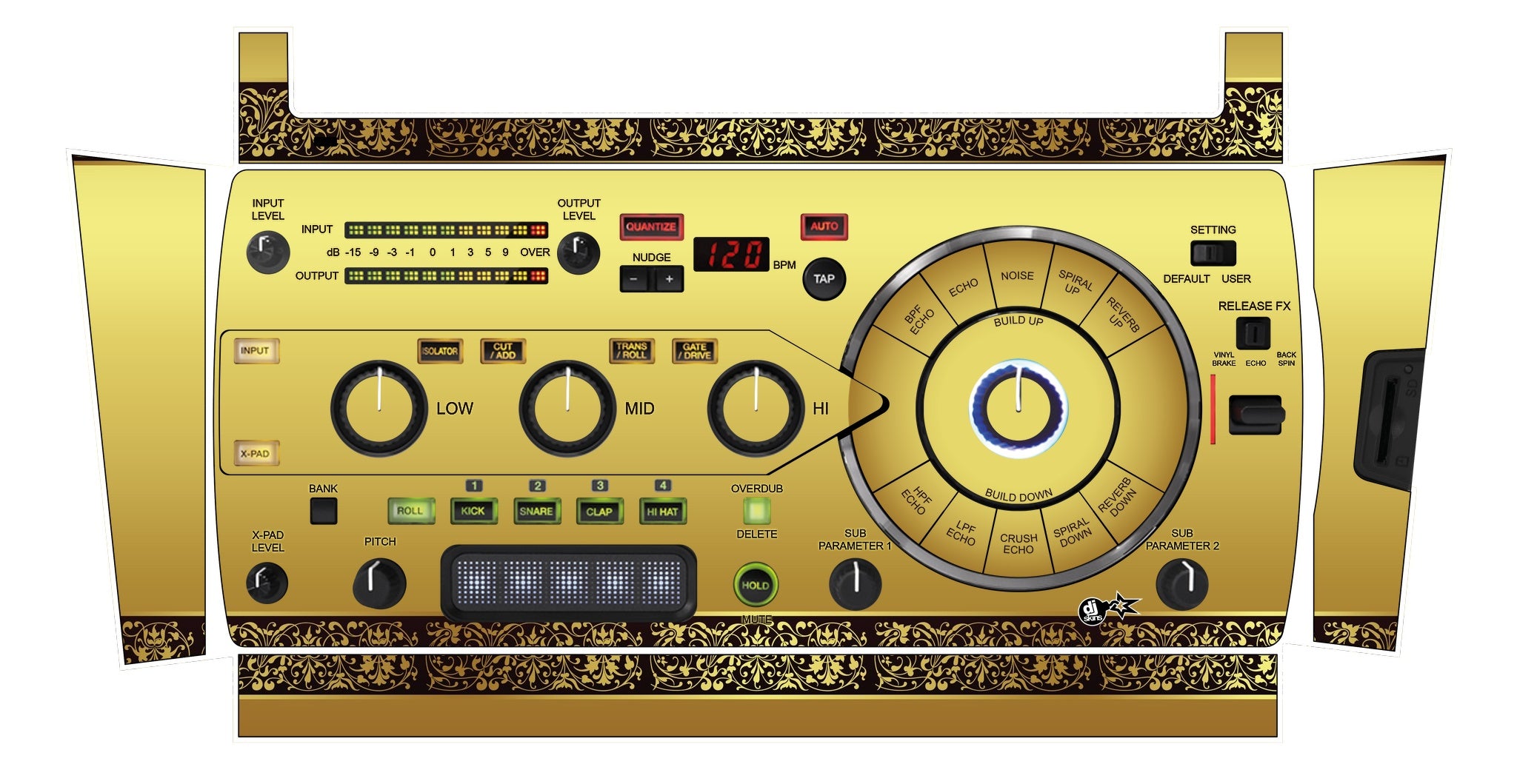 DJ Skins® Pioneer DJ RMX 1000 Skin Monarchy