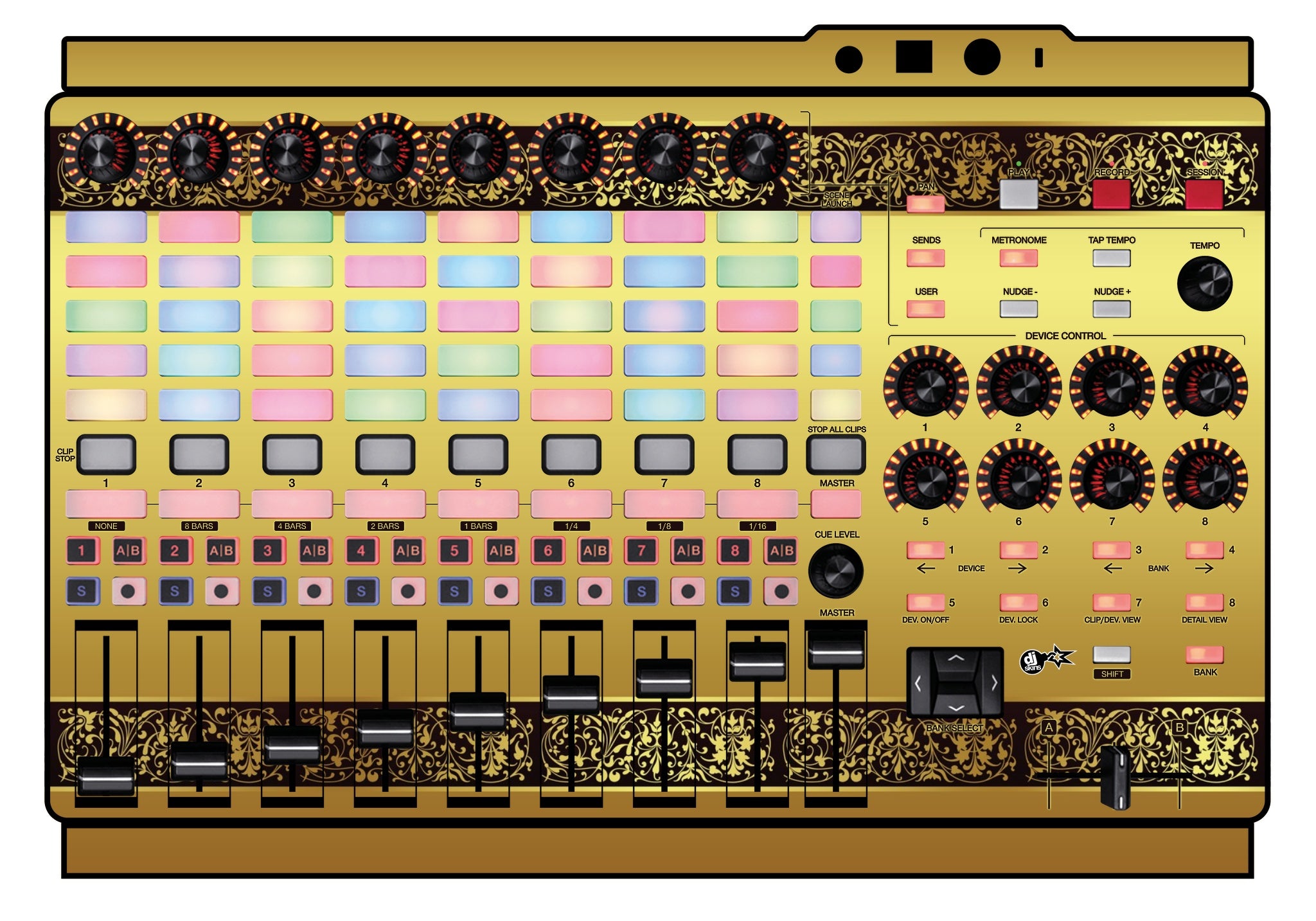 Akai Pro APC 40 MK2 Skin Monarchy