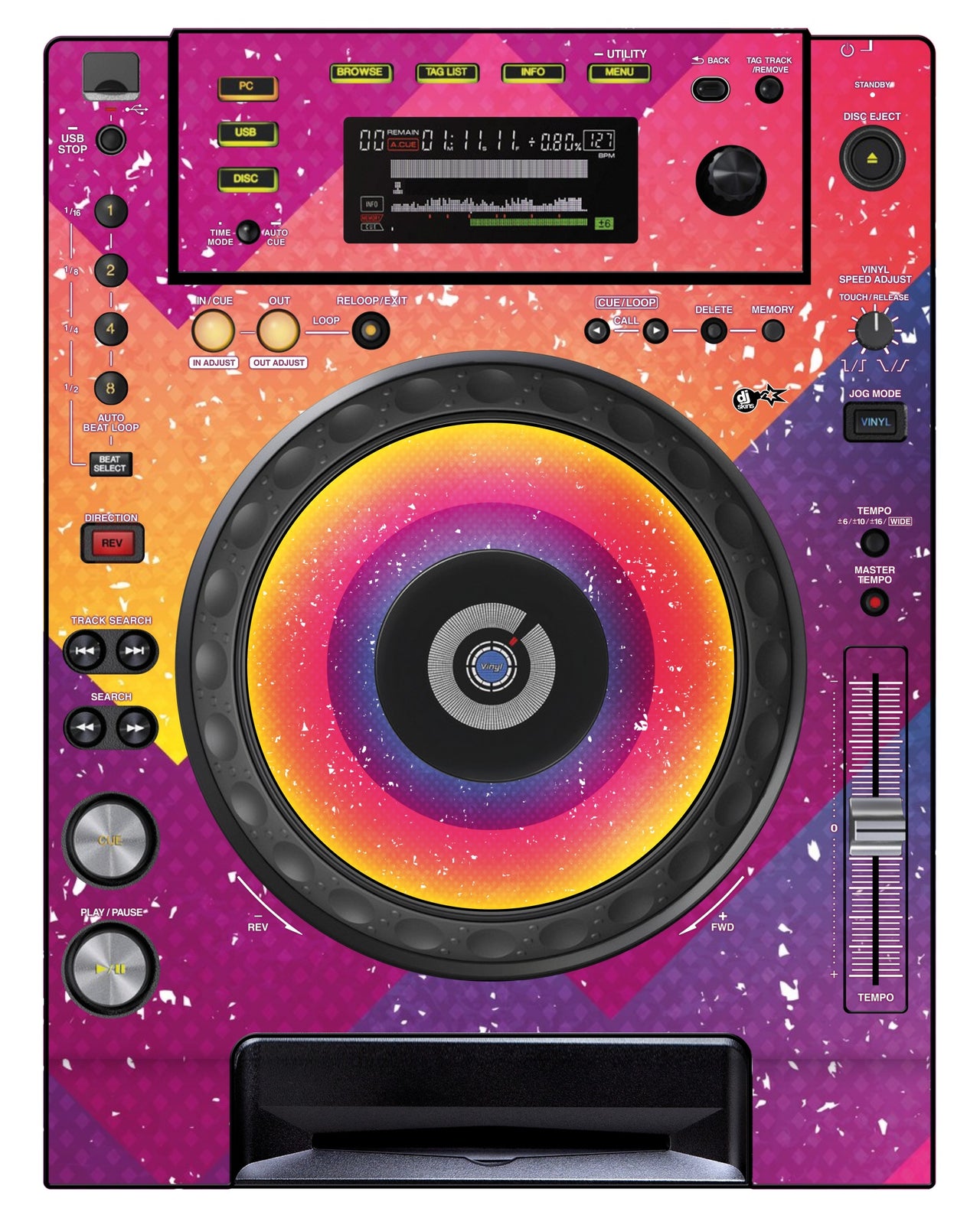 Pioneer DJ CDJ 850 Skin Multisynth
