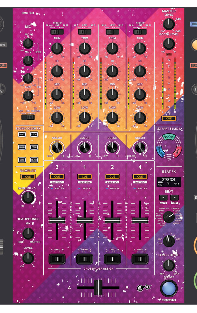 Pioneer DJ DDJ FLX10 MIXER Skin Multisynth