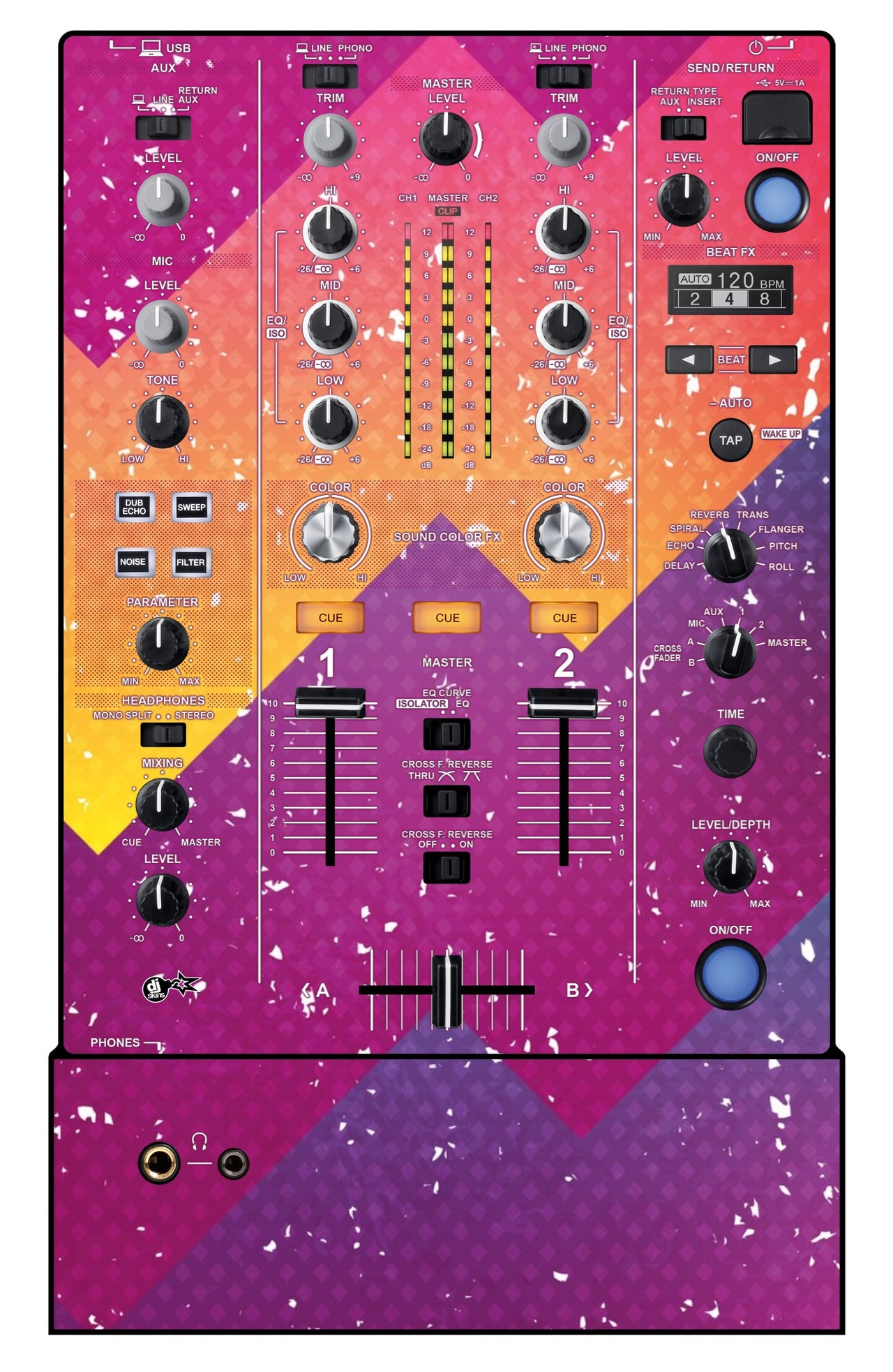 Pioneer DJ DJM 450 Skin Multisynth