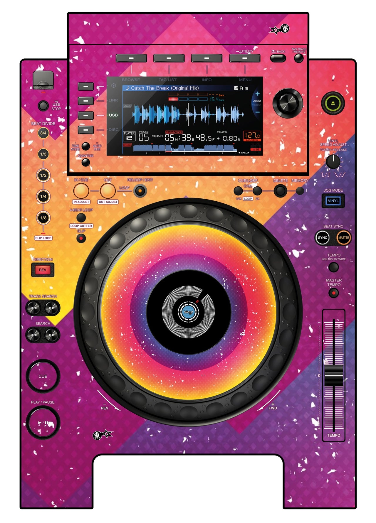 Pioneer DJ CDJ 900 NEXUS Skin Multisynth