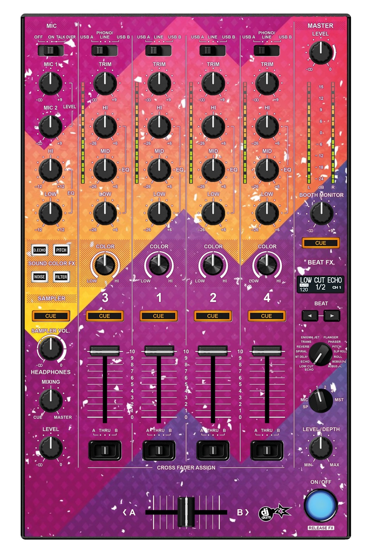 Pioneer DJ DDJ 1000 MIXER Skin Multisynth