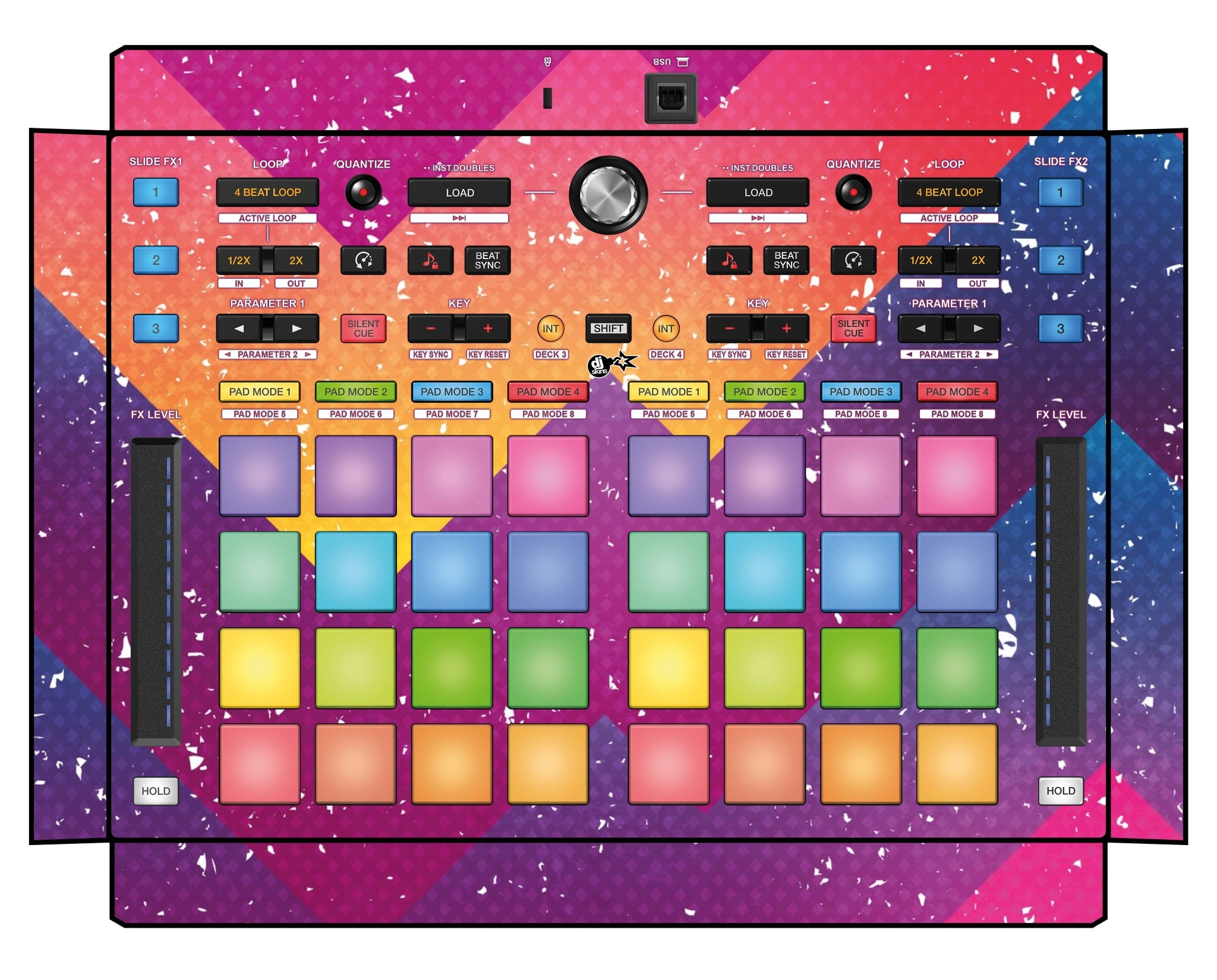 Pioneer DJ DDJ XP 2 Skin Multisynth