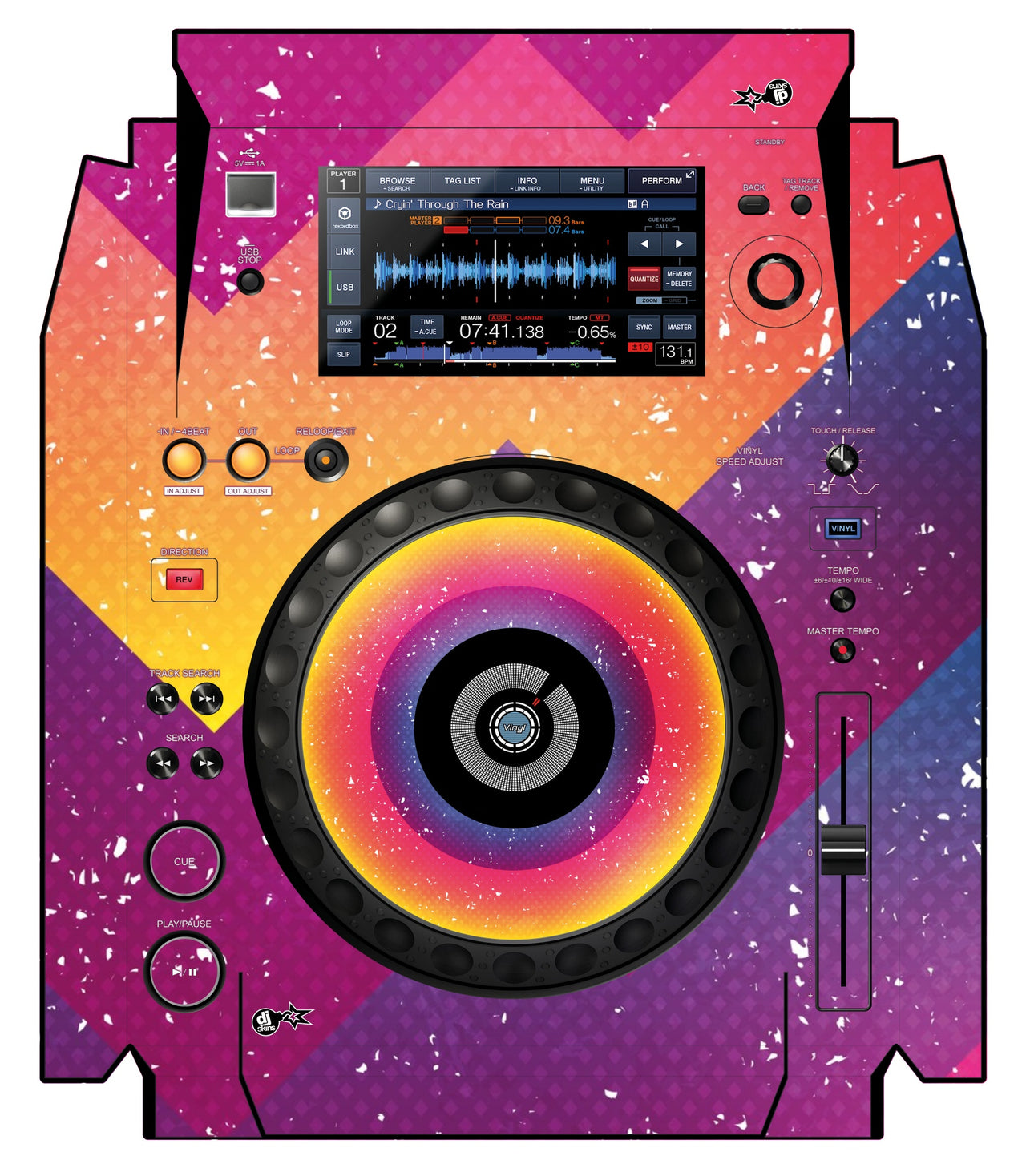 Pioneer DJ XDJ 1000 Skin Multisynth