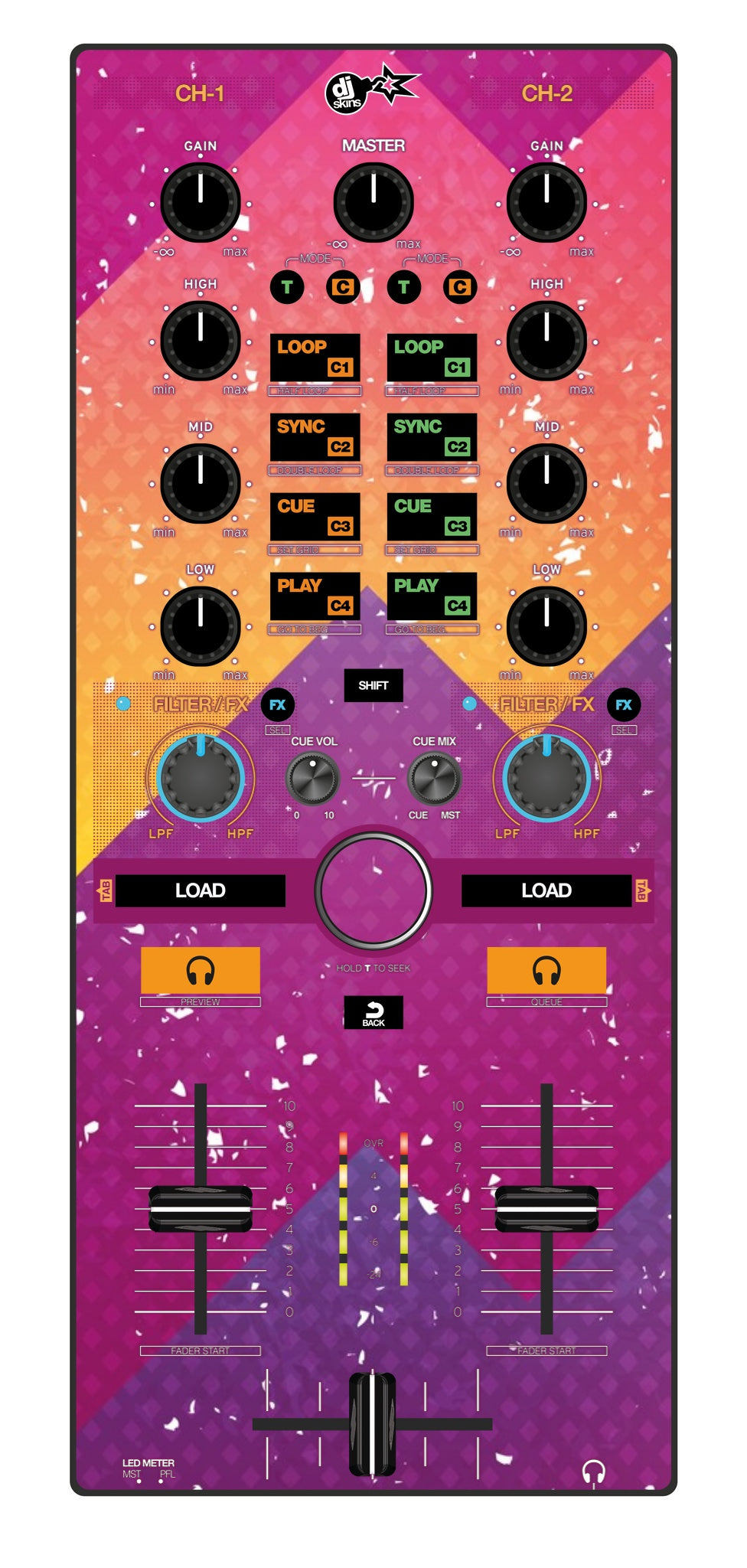 Reloop Mixtour Skin Multisynth