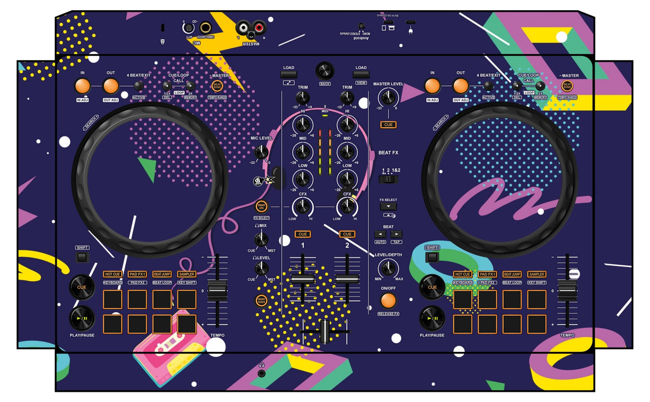 Pioneer DJ DDJ FLX 4 Skin New Kids Retro