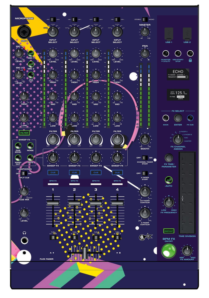 Denon DJ X 1850 Skin New Kids Retro