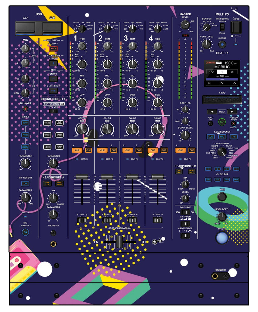 Pioneer DJ DJM A9 Skin New Kids Retro