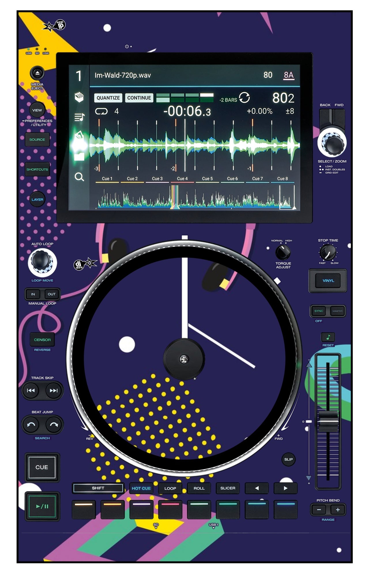 Denon DJ SC 6000 M Skin New Kids Retro