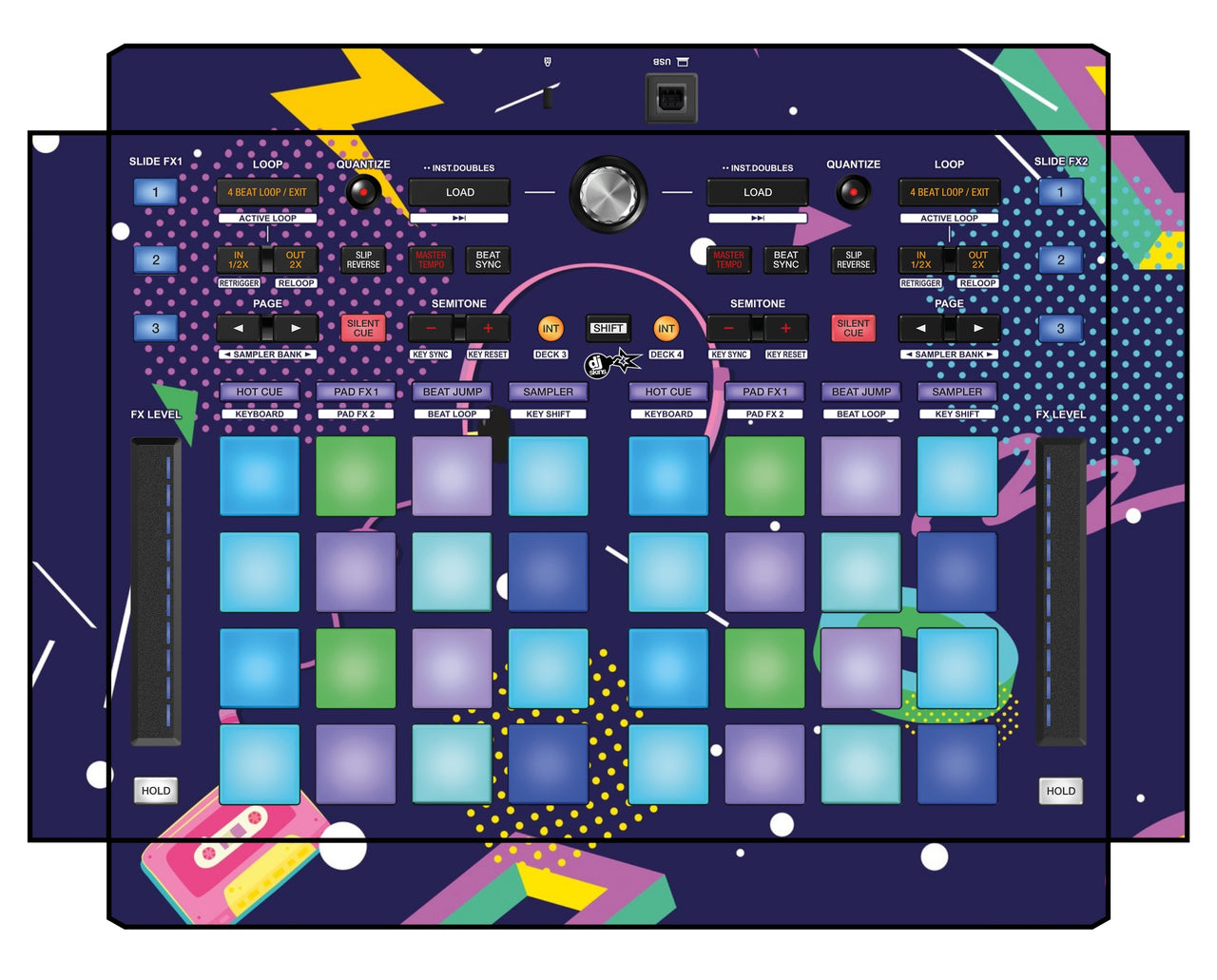 Pioneer DJ DDJ XP 1 Skin New Kids Retro