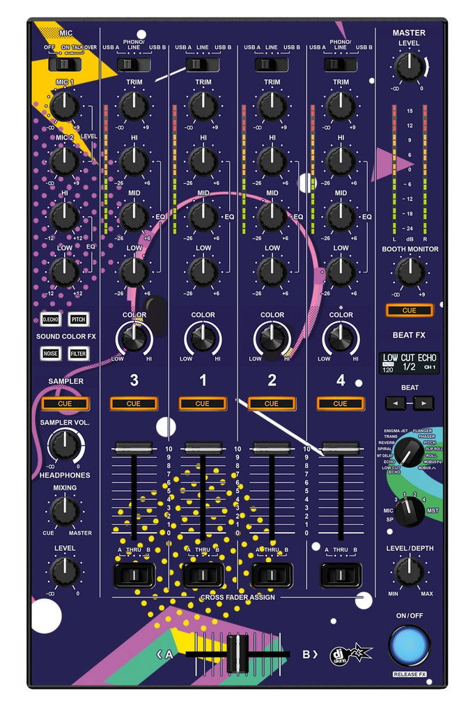 Pioneer DJ DDJ 1000 MIXER Skin New Kids Retro