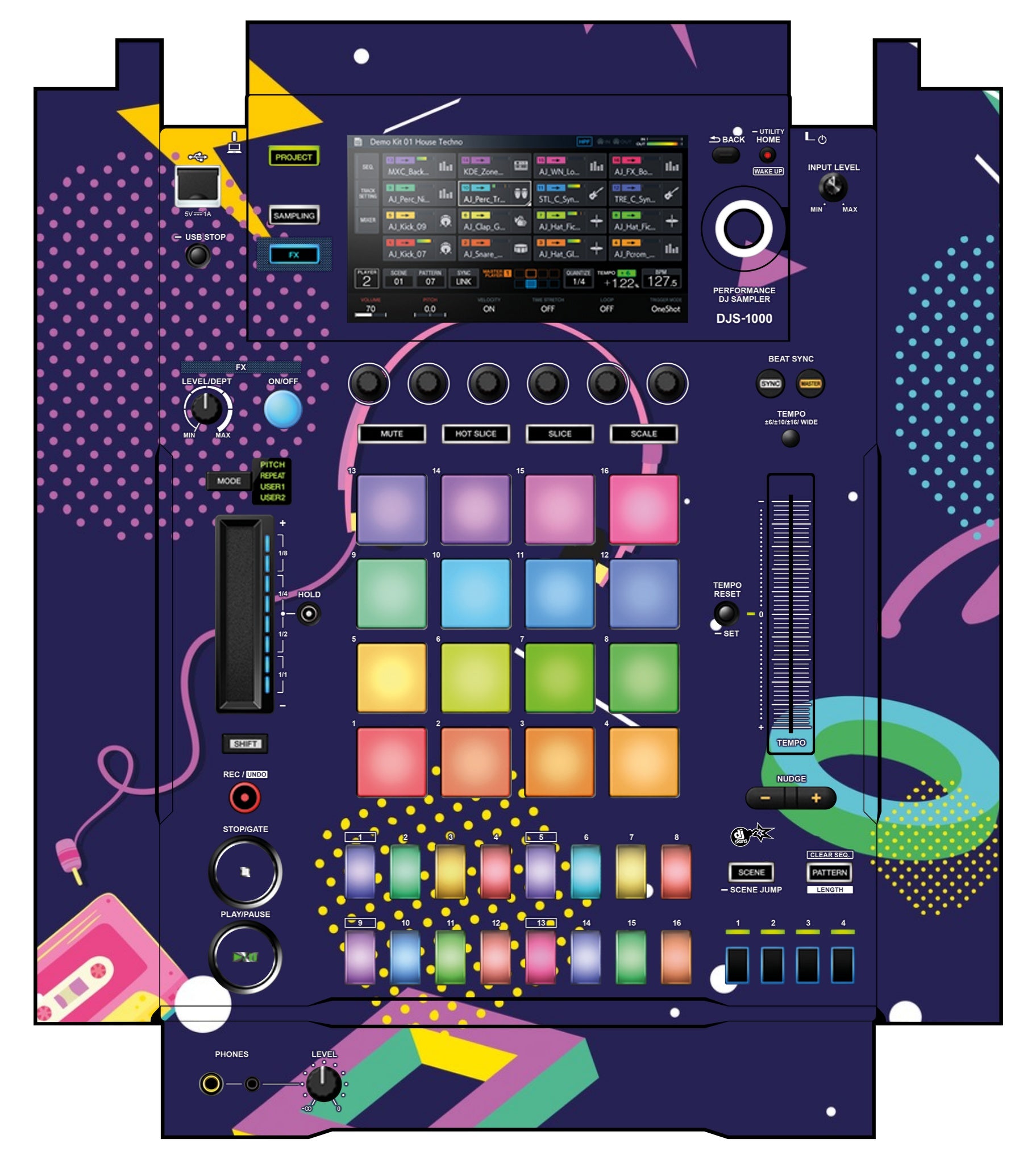 Pioneer DJ DJS 1000 Skin New Kids Retro