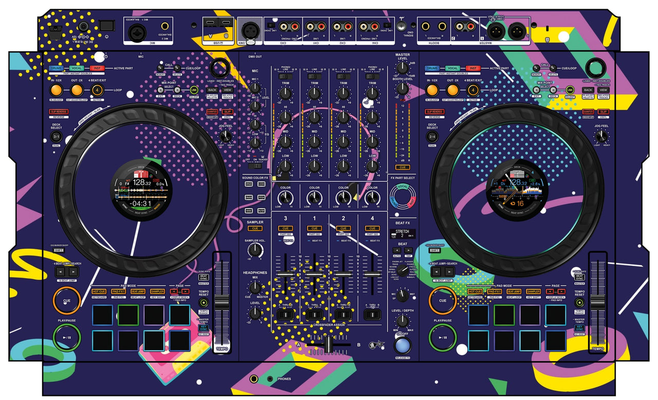 Pioneer DJ DDJ FLX10 Skin New Kids Retro