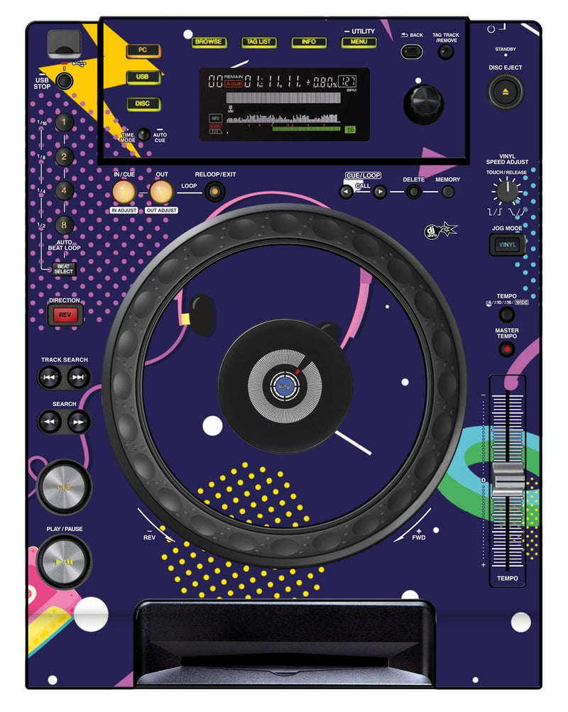 DJ Skins® Pioneer DJ CDJ 850 Skin New Kids Retro