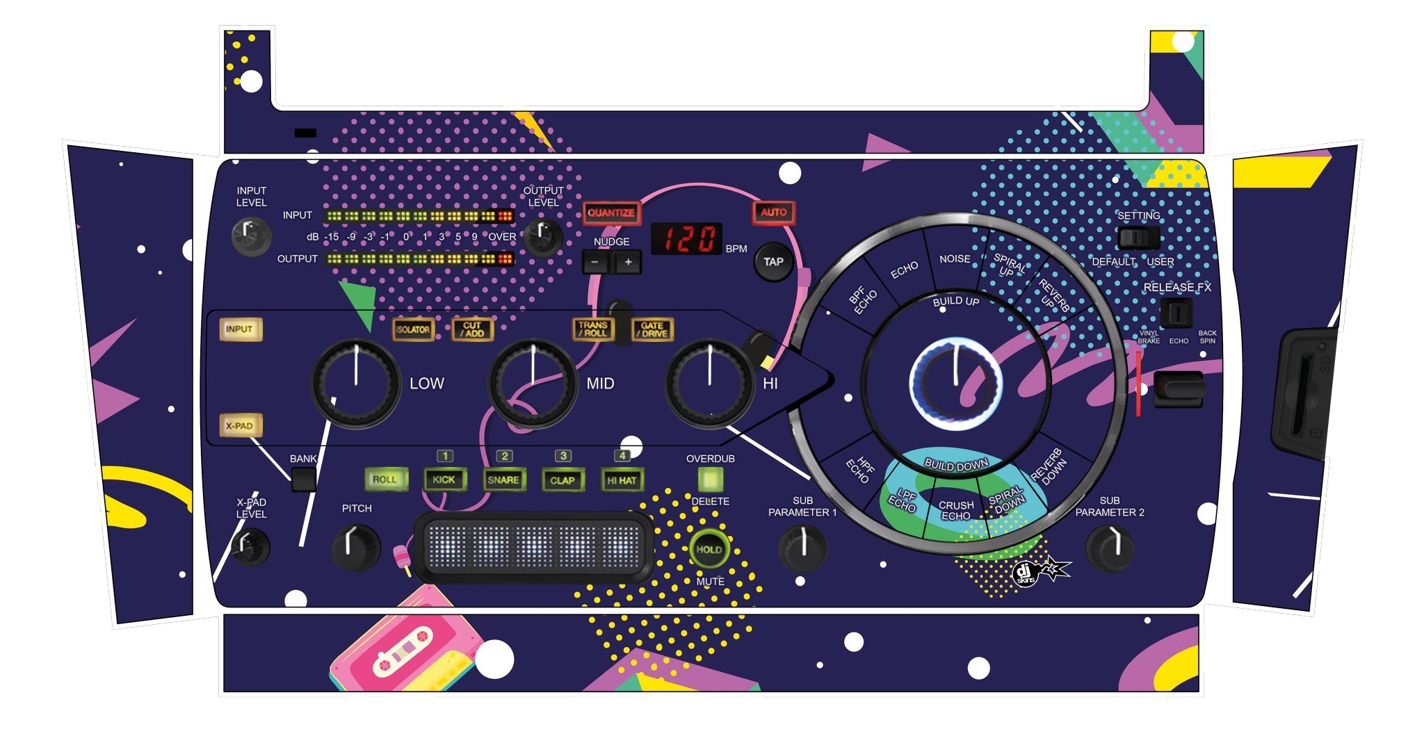 Pioneer DJ RMX 1000 Skin New Kids Retro