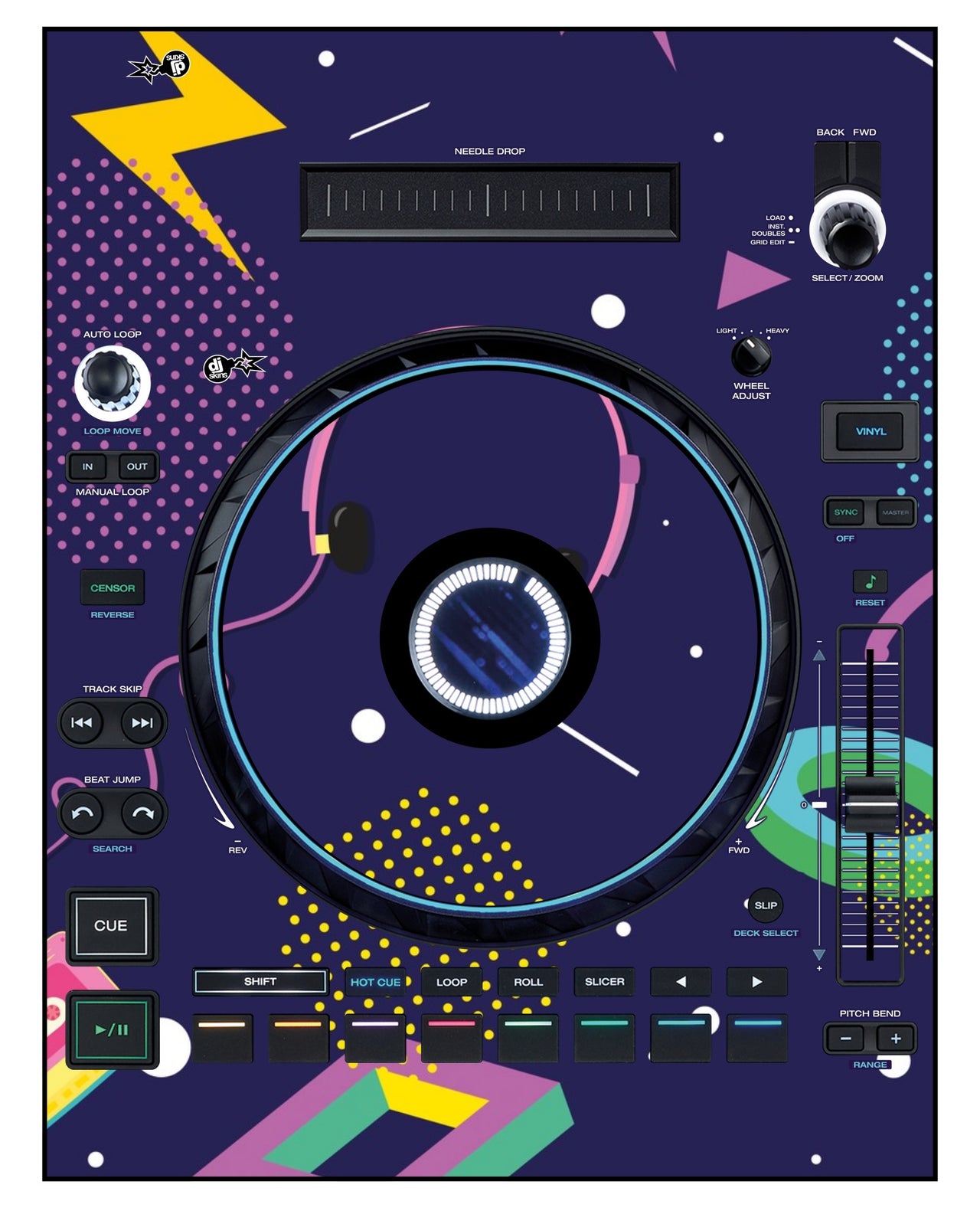 Denon DJ LC 6000 Skin New Kids Retro