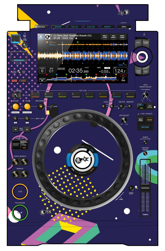 Pioneer DJ CDJ 3000 Skin New Kids Retro