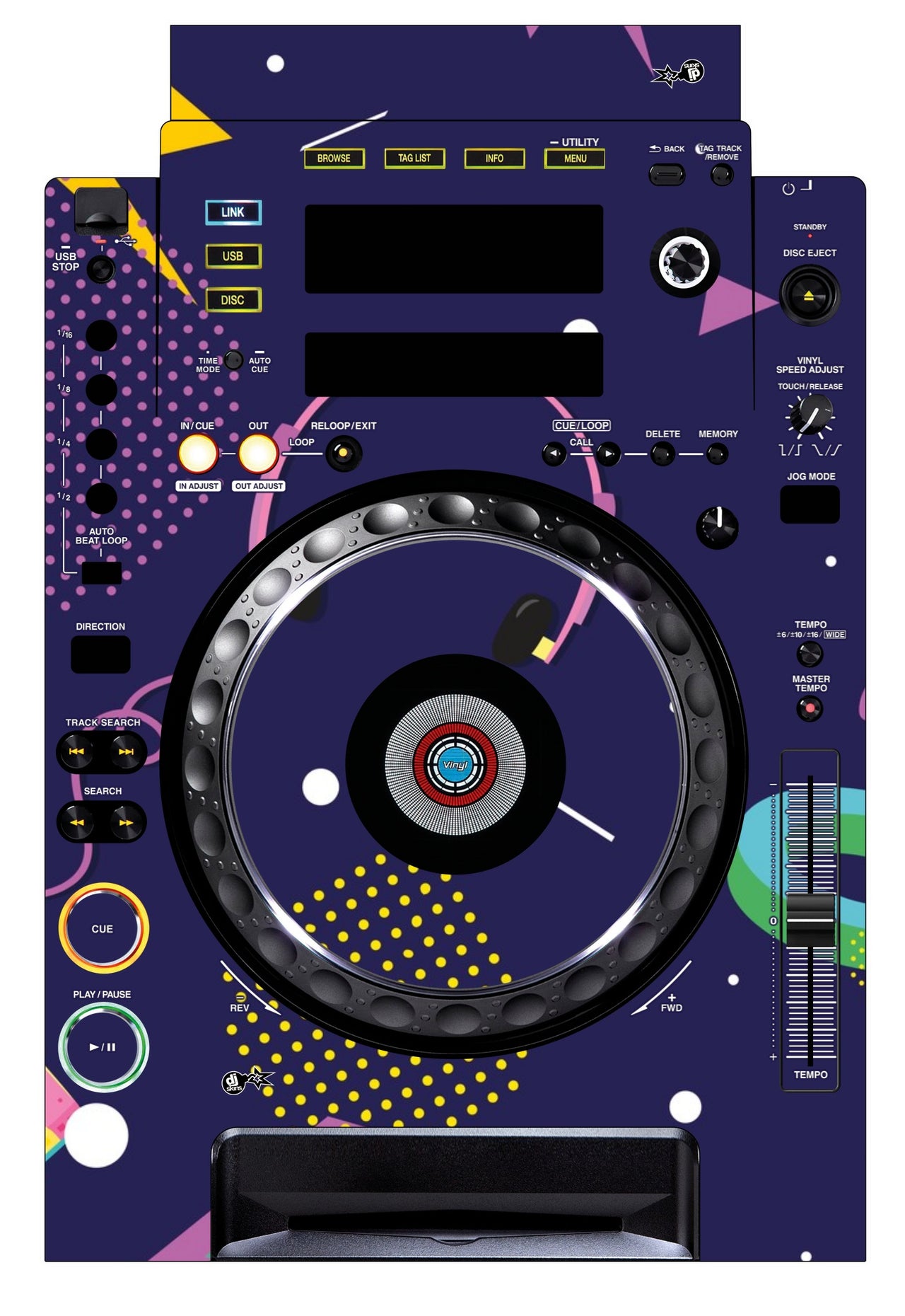 Pioneer DJ CDJ 900 Skin New Kids Retro