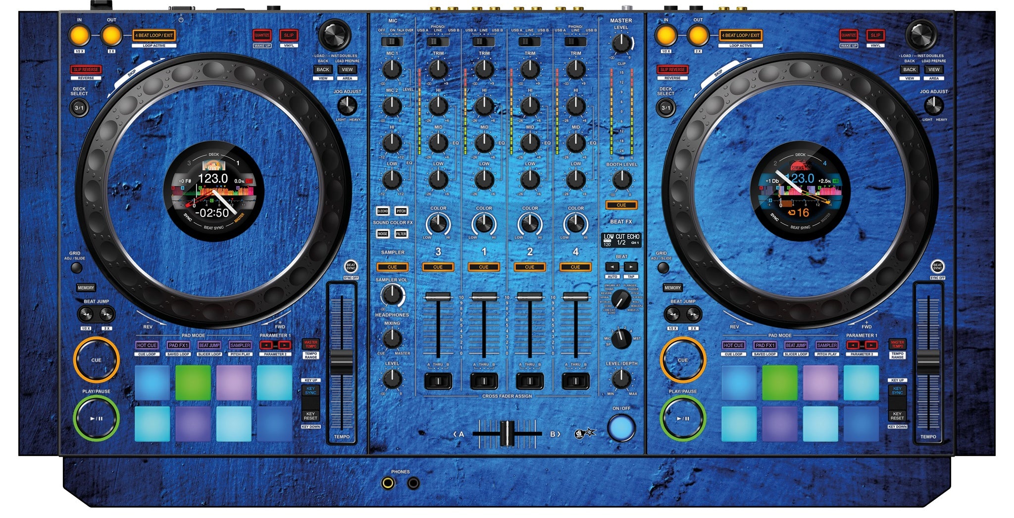Pioneer DJ DDJ 1000 SRT Skin Ocean