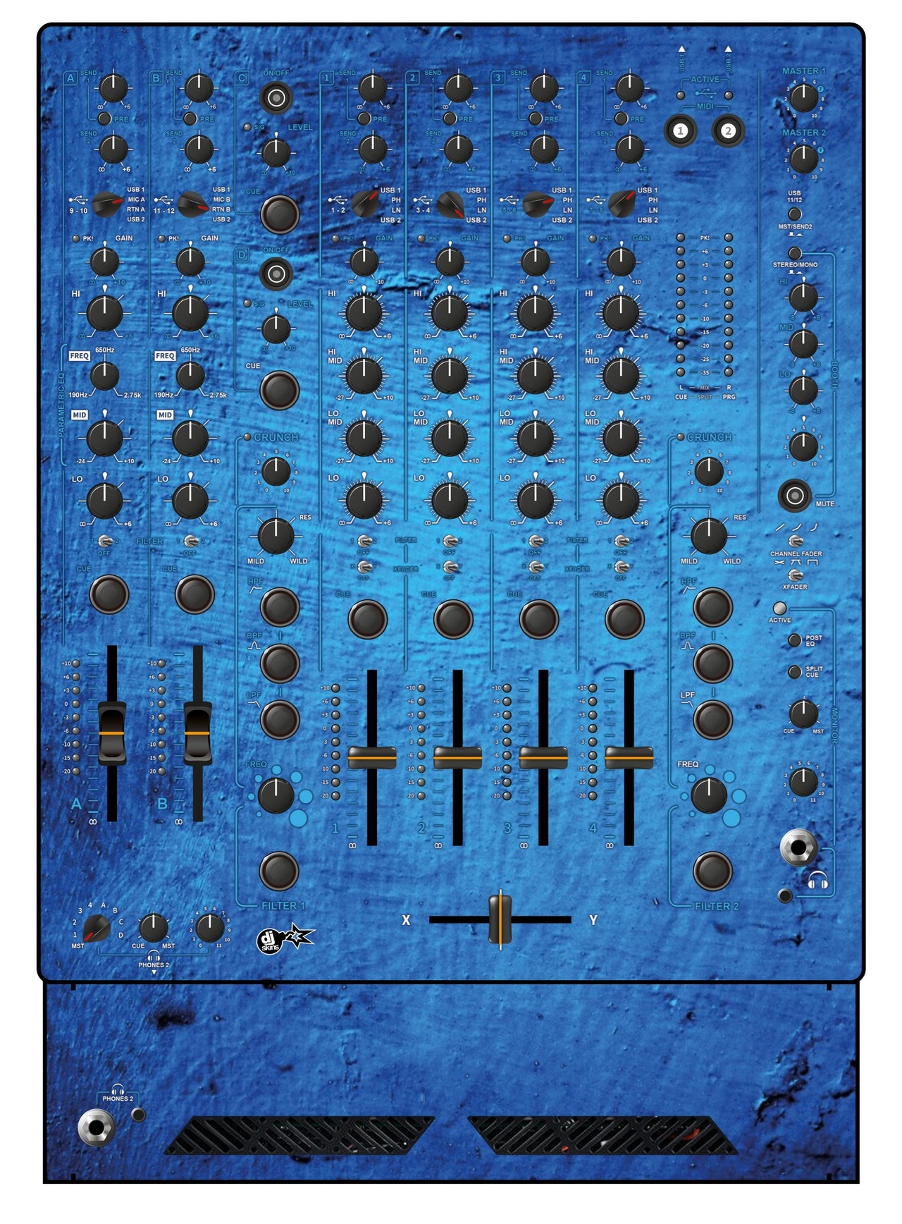 Allen and Heath XONE 96 Skin Ocean